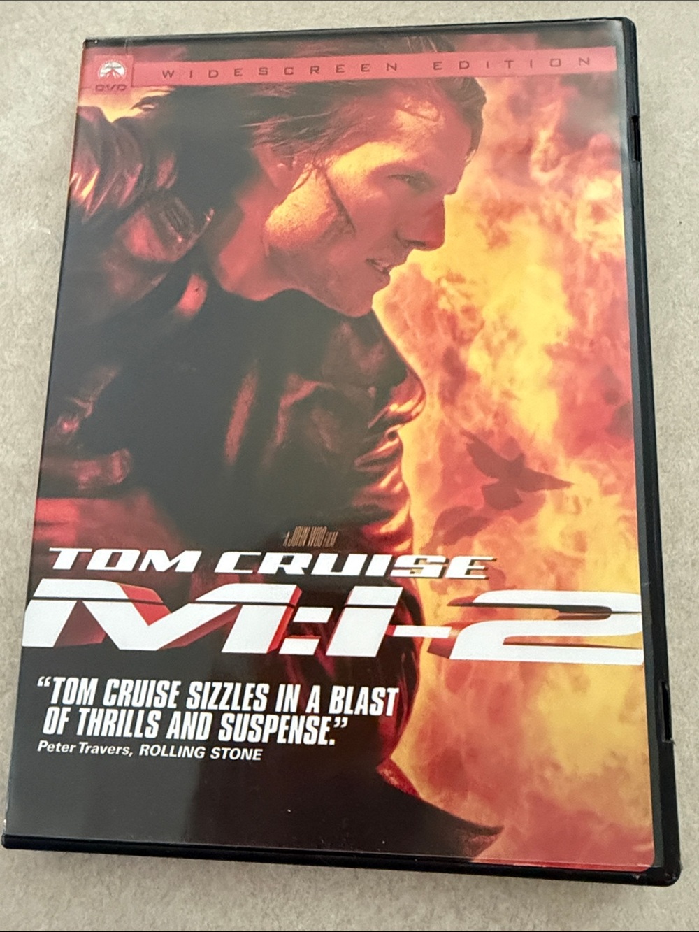 Mission: Impossible 2 (M:I-2) DVD - Tom Cruise - Red & Orange Cover